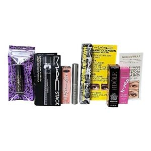 NWT 7 Mini Mascaras - Grande Cosmetics,Tarte, Benefit, Milk, MAC, Lancome